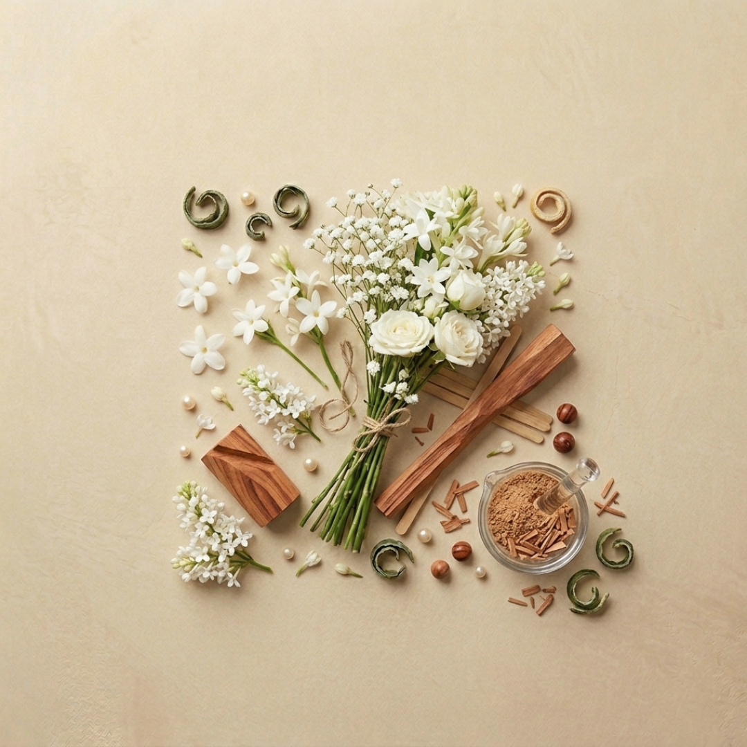 FIORI BIANCHI E SANDALO - AMBIENTE